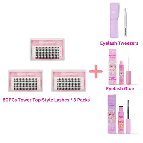 80PCs Tower Top Style Lashes