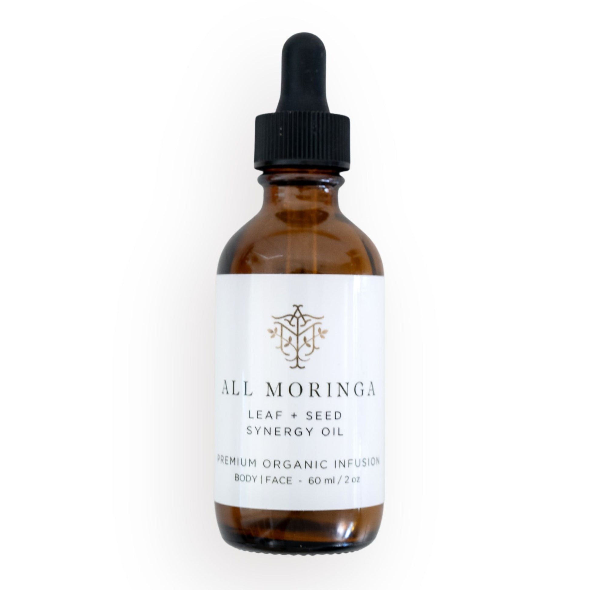 Moringa Leaf + Seed Whole-Plant Nutrition Oil –  Face & Body Oil for Damage Sensitive, Skin Repair 2oz-0